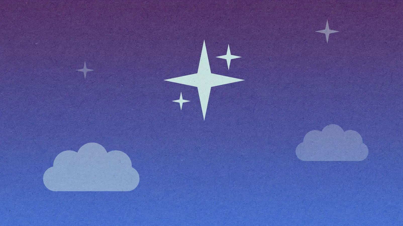 Illustration of shining stars in a dark blue night sky