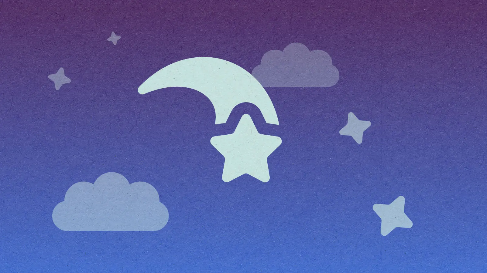 Illustration of a night sky with a shooting star