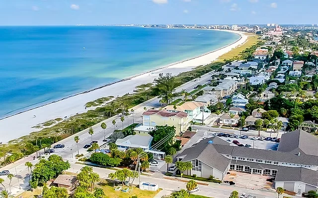 Arial photo of a Florida beach